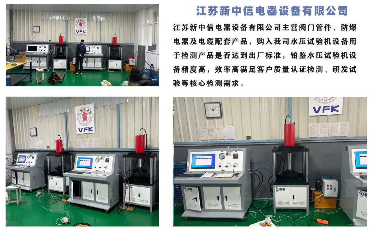 江蘇新中信電器設(shè)備有限公司閥門水壓試驗機項目圓滿交付！